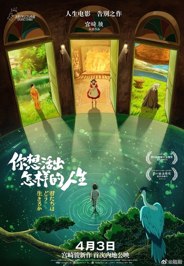 2024年4月總票房破10億！宮崎駿奧斯卡最佳動畫奪冠