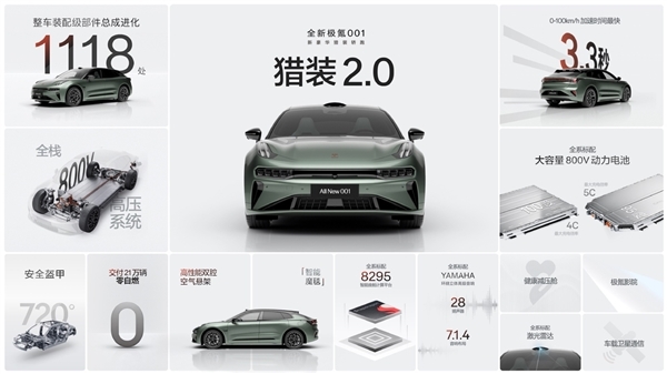 26.9萬起！全新極氪001累計大定訂單已近4萬單
