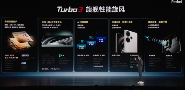 中端強(qiáng)性能機(jī)！Redmi Turbo 3發(fā)布：1999元起 首搭第三代驍龍8s史無(wú)前例