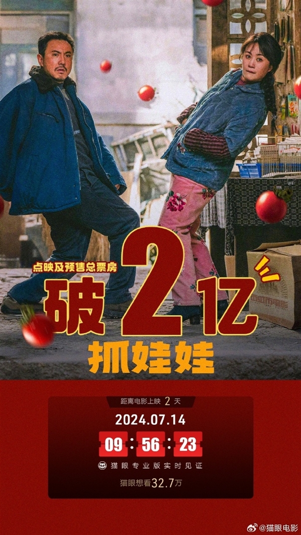 7月16日上映 沈騰、馬麗新作《抓娃娃》預(yù)售票房破2億