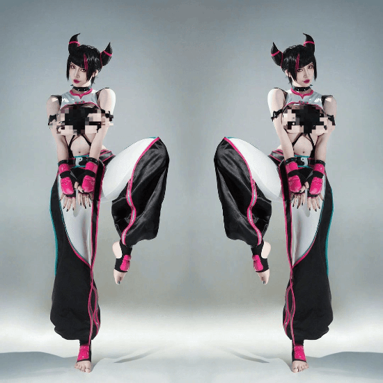 美女COS《街霸6》韓蛛俐：瘋P美人來到現(xiàn)實(shí)