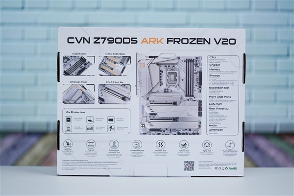 支持i9-14900K！七彩虹VCN Z790D5 ARK FROZEN方舟主板圖賞