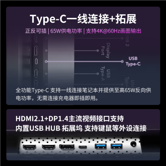 1399元！聯(lián)想小新27p顯示器上市：4K 60Hz、65W反向供電