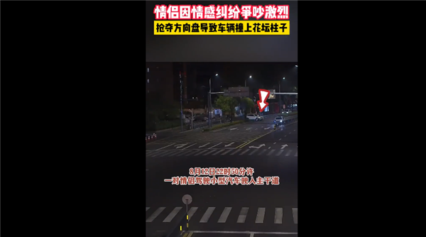 因情感糾紛 情侶爭吵激烈搶奪方向盤撞車：網(wǎng)友感慨馬路殺手