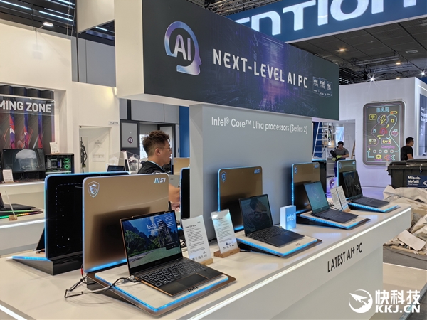 微星展示四款酷睿Ultra 200V筆記本：13-16寸全都有、輕至990克