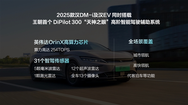 第五代DM混動(dòng)上車 油耗3字開頭！2025款比亞迪漢上市：16.58萬起
