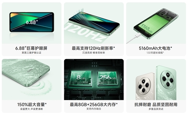 百元入門機(jī)天花板！Redmi 14C今日首銷：499元有高刷、側(cè)邊指紋