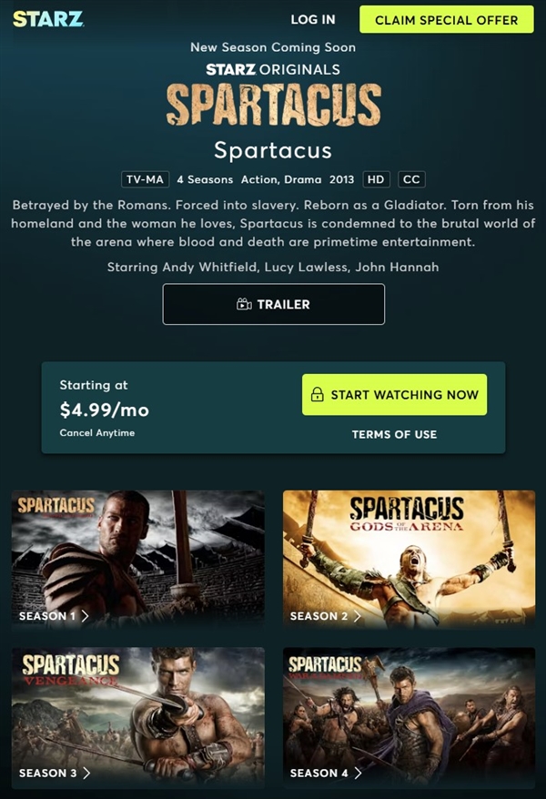 《斯巴達(dá)克斯》重返熒屏